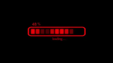 Clean Animated Buffering Bar Showing Data Load Progress Stock Footage 310201444