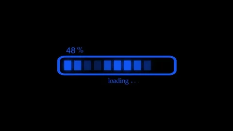 Clean Animated Buffering Bar Showing Data Load Progress Stock Footage 310201451