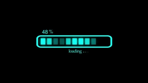 Clean Animated Buffering Bar Showing Data Load Progress Stock Footage 310201460
