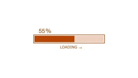 Clean Animated Waiting Loading Bar Showing Gradual Progress with Minimalist.. Видео 317647466