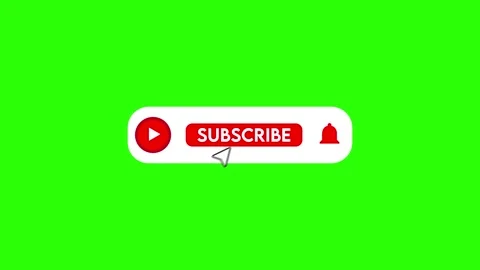 Clean Animated YouTube Subscribe Button Stock Footage 197684187