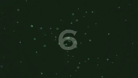 Clean animation of the number nine, abstract counting graphic on minimal bl.. Stock Footage 342205171