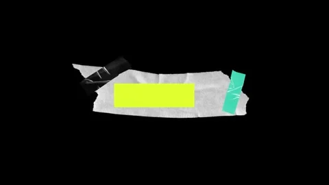 Clean animation of torn cardboard edge border for video layout Stock Footage 342734695
