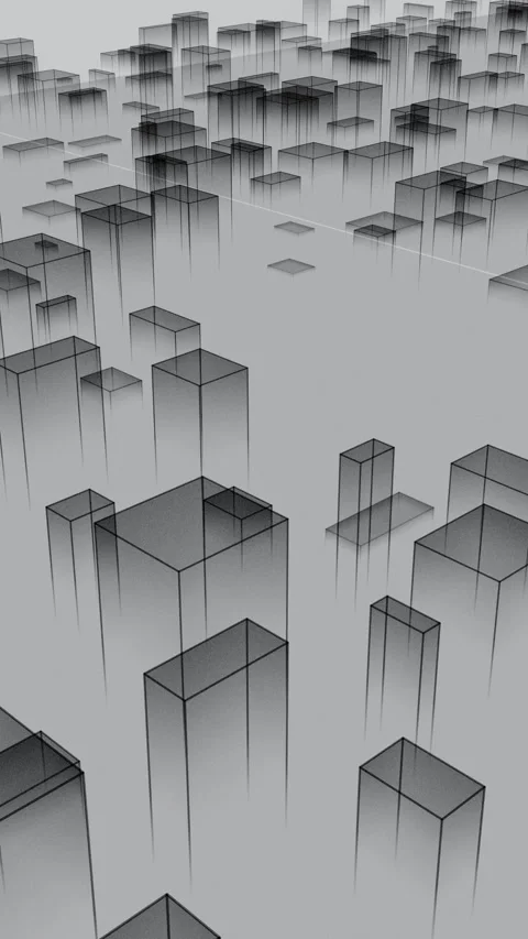 Clean Architectural Urban Map With Minimal Line Perspective View 库存影片 337384267