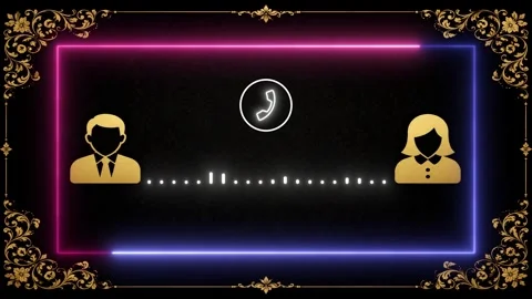 Clean Audio Wave Spectrum for Phone Call Recording with Voice Activity, 4K Loop Vidéo 337959056