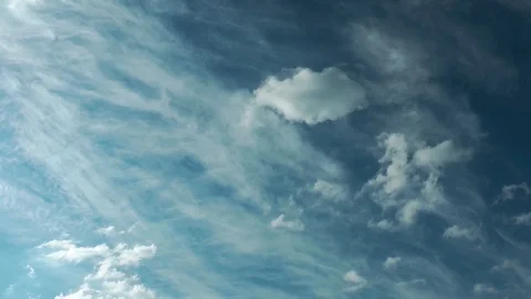 Clean Autumn Clouds on Sky 8 Stock Footage 95868028