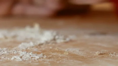 Clean a baker's work table Video stock 84194871