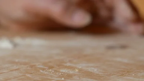 Clean a baker's work table Stock Footage 112878530