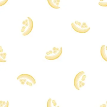 Clean banana pattern seamless vector 스톡 일러스트