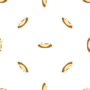 Clean banana plate pattern seamless vector Illustrazione stock