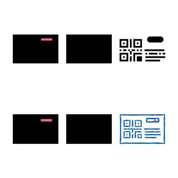 Clean bar code on transport ticket color icon vector isolated Stockillustratie