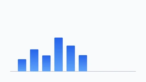 Clean bar graph showing statistical data visualization for business reporti.. Stock Footage 343633598