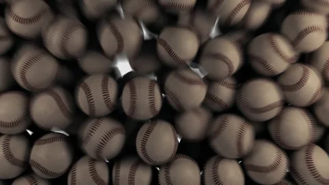 Clean Baseball Transition Alpha Channel Stock Footage 324805922