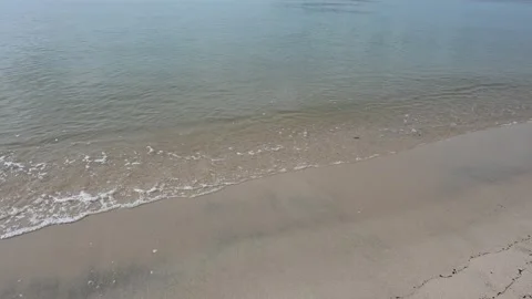 Clean beach and wave of the sea Stock Footage 229674914