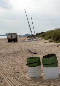 Clean Beach Foto stock