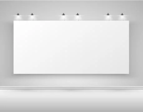 Clean billboard for advertising, vector. Illustrazione stock