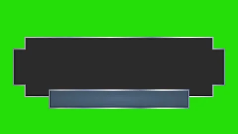 Clean Black and Gray Lower Third Text Box Animation Stock Footage 332729032