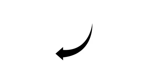 Clean black swipe down sweep indicator graphic - basic geometric loop vector. Stock Footage 339607680