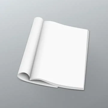 Clean Blank Catalog Or Magazines, Book Mock Up Stock Illustration