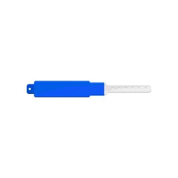 Clean blue bracelet, template for security access, control or identification at Stock Illustration