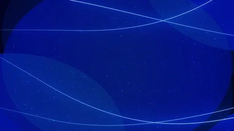 Clean blue curved line visual bright strokes, floating particles, and smooth abs Stock Footage 340572868
