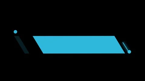 Clean Blue Futuristic Lower Third Title Bar Design 動画素材 319457774