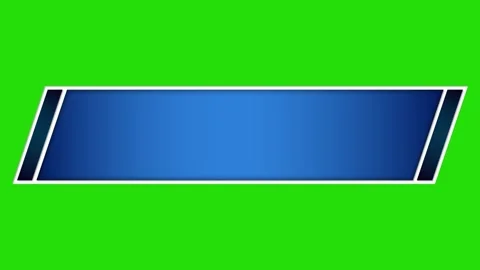 Clean Blue Lower Third Title Box Animation Stock Footage 332729043