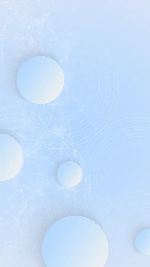 Clean blue medical technology background soft spheres, delicate network lines, Vídeos de archivo 334129387