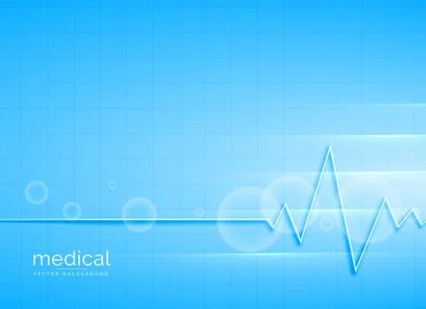 Clean blue medical vector background design Illustrazione stock
