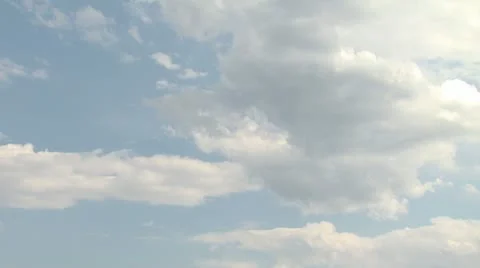 Clean Blue Sky Timelapse Stockbeeldmateriaal 22033214