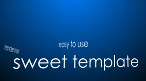 Clean Blue Template Stock After Effects