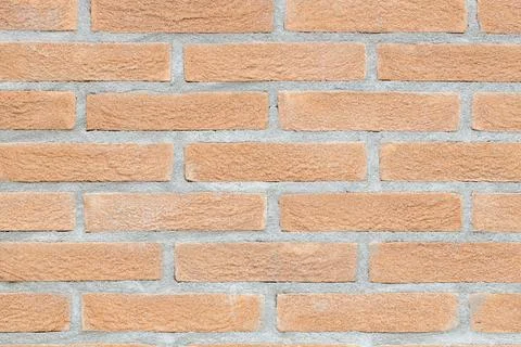 Clean brick wall with uniform pattern Foto stock