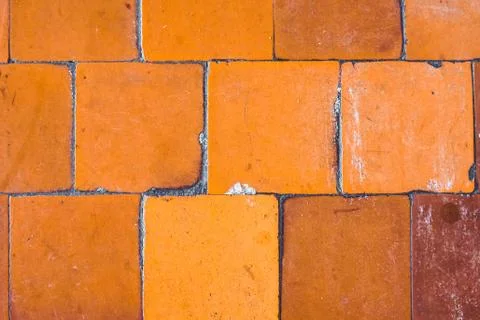 Clean broken tile wall texture background. Stock Photos