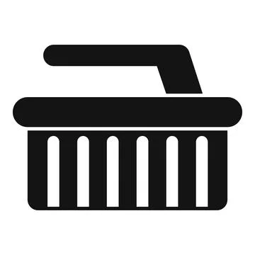 Clean brush pool icon simple vector. Pump maintenance Stock Illustration