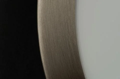 Clean brushed metal surface in plastic frame Stock Photos