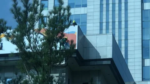 Clean The Building Stock Footage 236085456