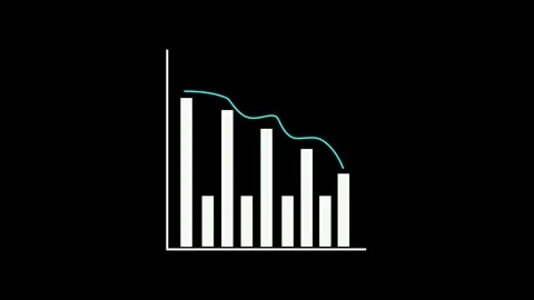 Clean Business Report Graph Chart Animation for Presentation Videos Stock Footage 315763577
