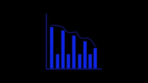 Clean Business Report Graph Chart Animation for Presentation Videos Stock Footage 315763597