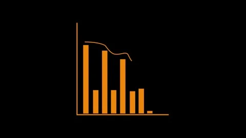 Clean Business Report Graph Chart Animation for Presentation Videos Video stock 315763637