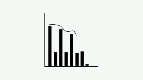 Clean Business Report Graph Chart Animation for Presentation Videos Stock Footage 315763646