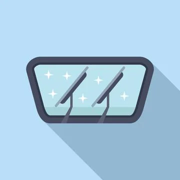 Clean car rear window vector illustration Stock Illustration