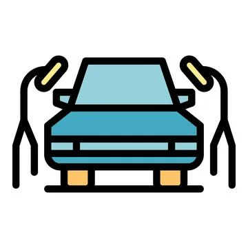 Clean car window icon vector flat Stock Illustration
