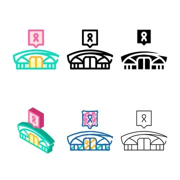 Clean center for make aids hiv analysis color icon vector Stock Illustration