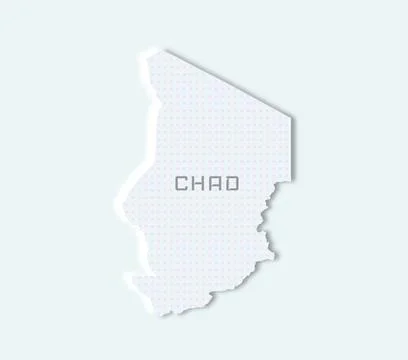 Clean Chad map Stock Illustration