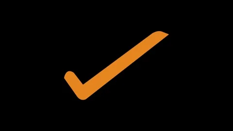 Clean Check Mark Icon Animation, Animate... | Stock Video | Pond5