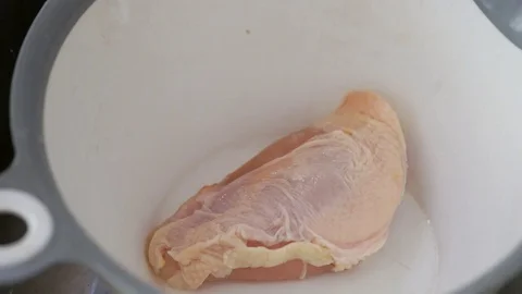 Clean Chicken Breast Stock Footage 73360184