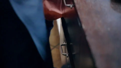 Clean classic tableware prepared for catering service of luxury restaurant Stock-Footage 263632003