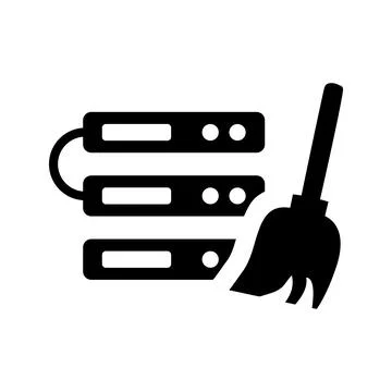 Clean, cleansing, server icon. Stock Illustration