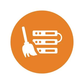 Clean, cleansing, server icon. Stock Illustration