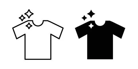 Clean Clothes icon symbol. Flat Vector illustration Stock Illustration